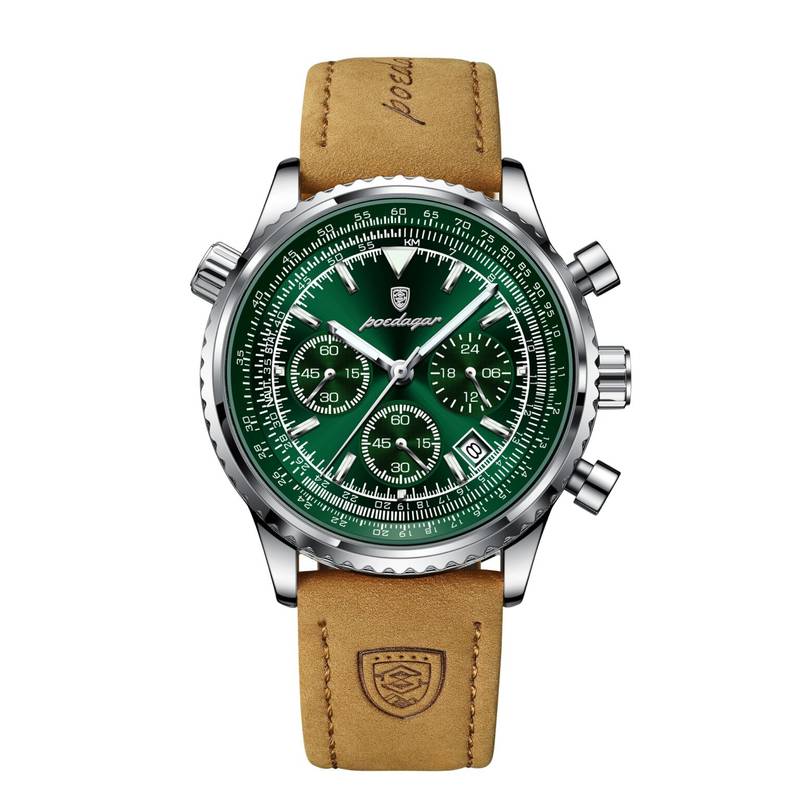 Timeless Men's Leather Watch