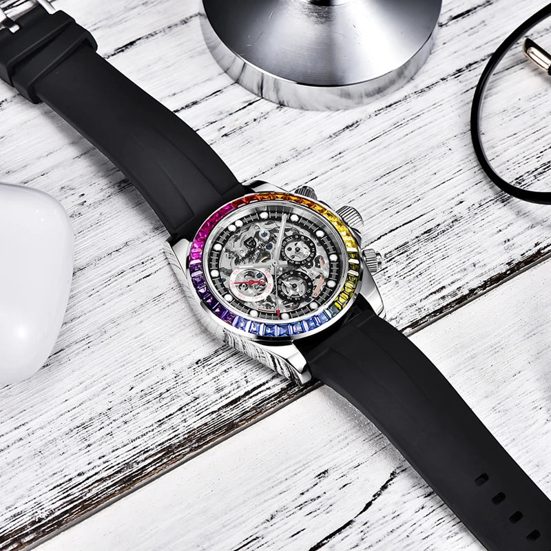 Elegant Rainbow Men's Watch