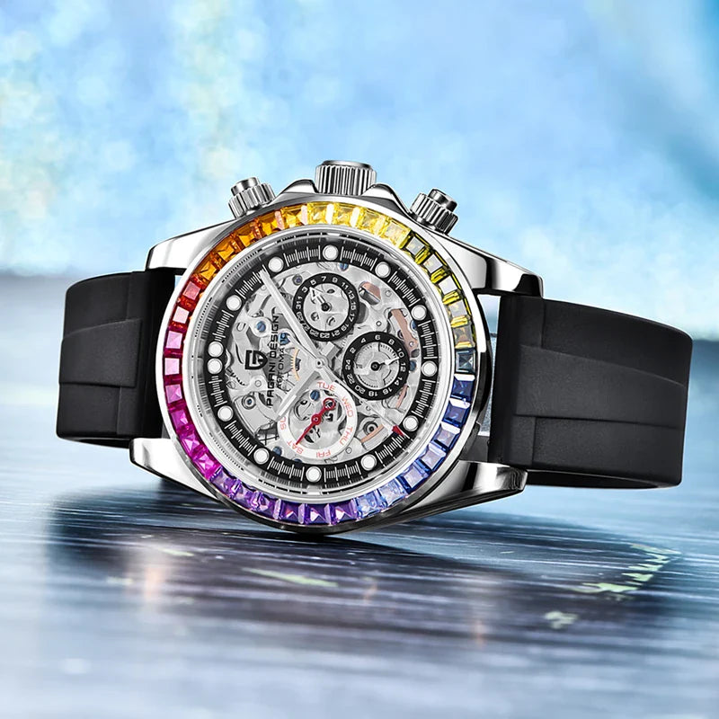 Elegant Rainbow Men's Watch